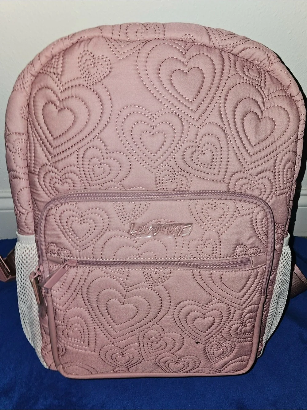 NEW BETSEY JOHNSON PINK BACKPACK WITH PURSE